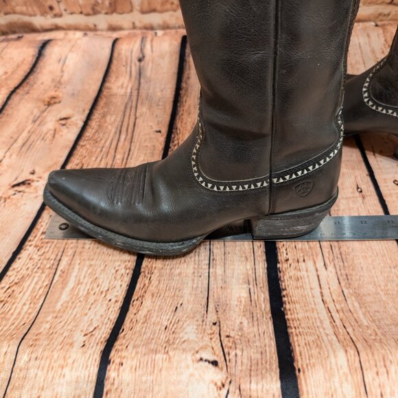 Women's Ariat SAHARA Black Western Boots Size 6.5 B - Picture 9 of 16